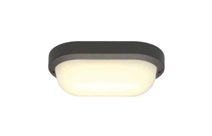 SLV Svítidlo TERANG 2 11W 830lm 3000K přisazené IP44 antracit