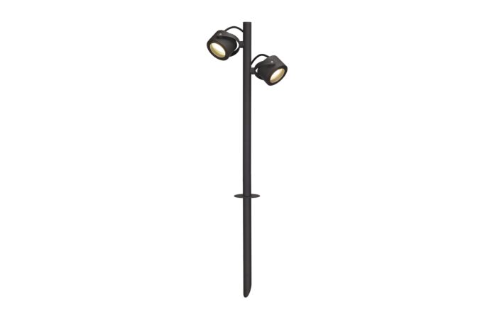 SLV Svítidlo SITRA 360 SL SPIKE 9Wx2 GX53 lampa stojací 67cm s trnem IP44 antracit