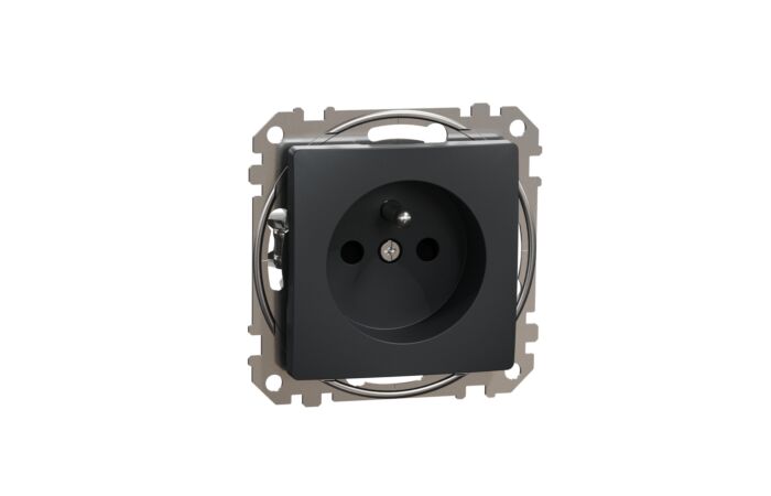 SCHNEIDER Sedna Design & Elements Zásuvka 230V 16A clonky šroubová antracit