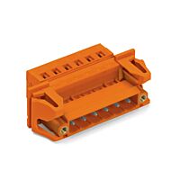 WAGO Konektor 231-646/129-000 1vodičový s pájecími piny CAGE CLAMP® 2,5 mm², oranžová