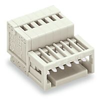 WAGO Konektor 733-210/034-000 1vodičový s pájecími piny CAGE CLAMP® 0,5 mm², šedá