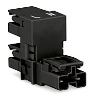 WAGO Rozdělovač-h 770-1686 2pól,  kód. A, 1 vstup 2 výstupy, vývody na jedné straně, 3 blokovací západky, pro neupevněné spoje,bílá