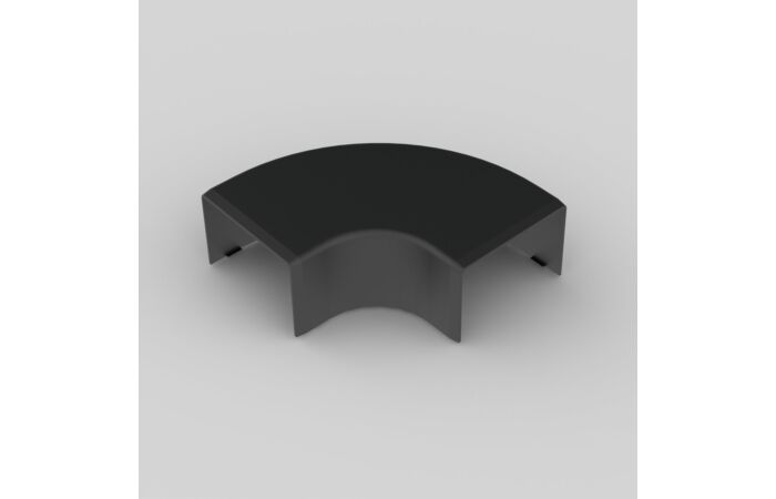 KOPOS Kryt 8653R_FB ohybový R Lh 60X40 černá