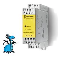 FINDER Relé 7S4390240211, NVK, DIN, 2Z+1R+1AUX 6A, 24V DC