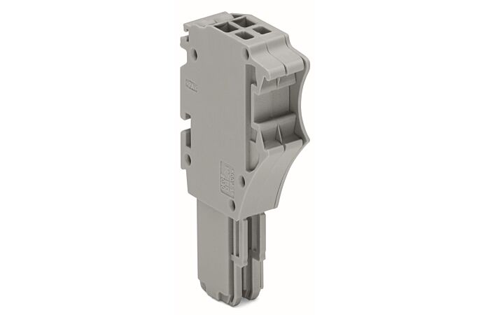 WAGO Konektor 2020-102 1vodičový pružinový Push-in CAGE CLAMP® 1,5 mm², šedá