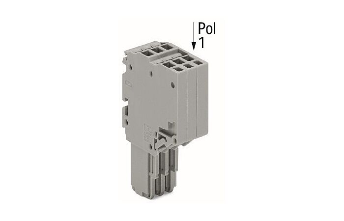 WAGO Svorka 2020-206 2vodičová pružinová Push-in CAGE CLAMP® 1,5 mm², šedá