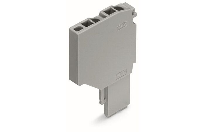 WAGO Modul 2020-261 2vodičový počáteční s pružinovou svorkovnicí Push-in CAGE CLAMP® 1,5 mm², šedá