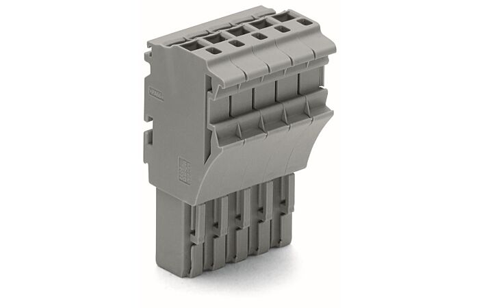 WAGO Svorka 2022-105 1vodičová pružinová Push-in CAGE CLAMP®, 4 mm², šedá