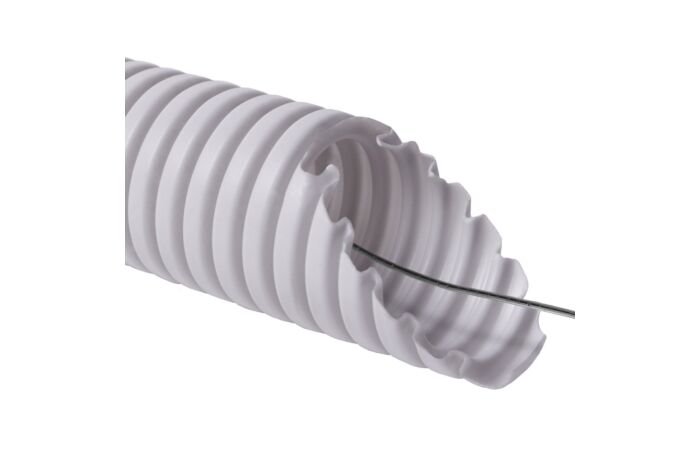 KOPOS Trubka 1420_K50D ohebná ø20 MONOFLEX EN 320N s drátem sv.šedá  50m