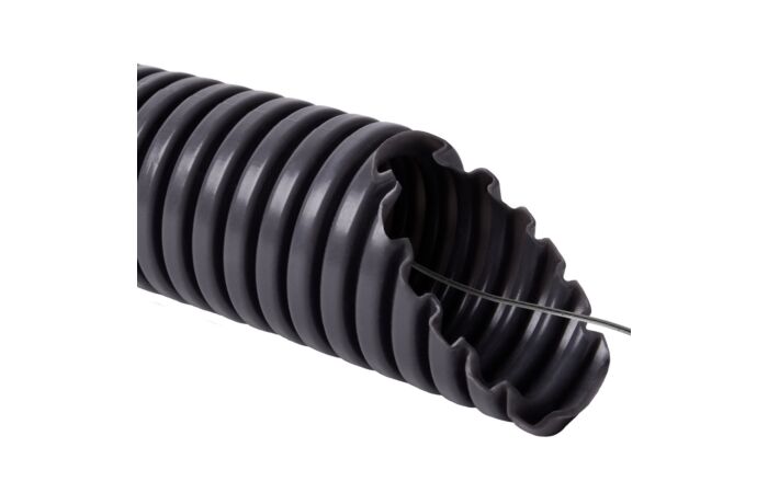 KOPOS Trubka 1216E_L50D ohebná ø16 SUPER MONOFLEX s drátem tm.šedá 50m