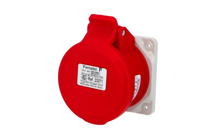 FAMATEL Zásuvka 16/400V 5-pól IP44 vestavná přímá
