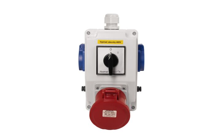 FAMATEL Kombinace SB025 3xzásuvka +spínač IP44