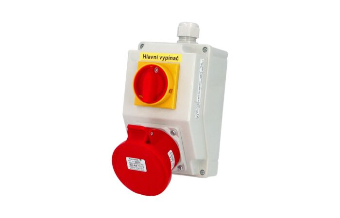 FAMATEL Kombinace SB205 1xzásuvka +spínač IP44