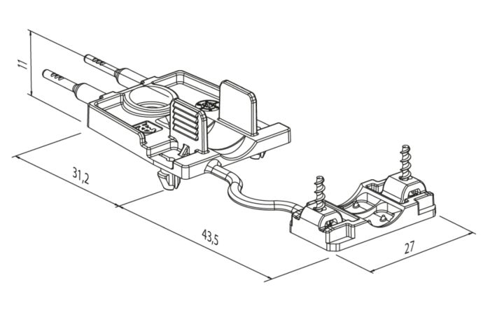 ELECTRO-TERMINAL Spona odlehčovací  BFP+ZUG ke svorce SLK7