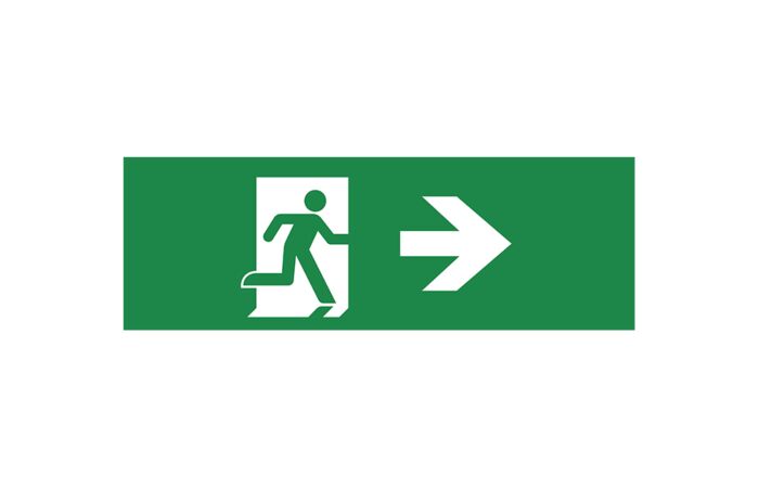 PANLUX  Piktogram 240x75mm šipka doprava