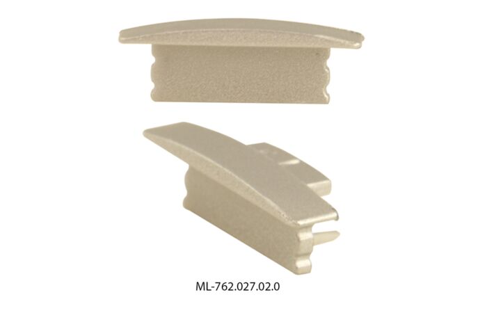 MCLED Koncovka pro VS bez otvoru stříbrná