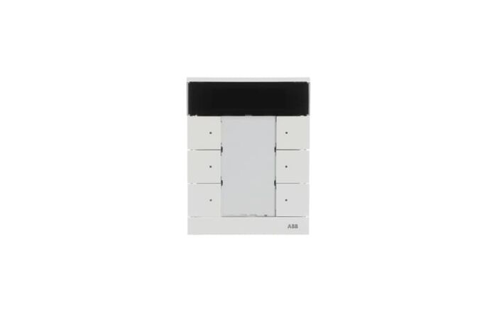 ABB TENTON Ovladač 2CKA006330A0004 6násobný kombinovaný, s ovládáním HVAC, studio bílá, SBR/U6.0.1-84