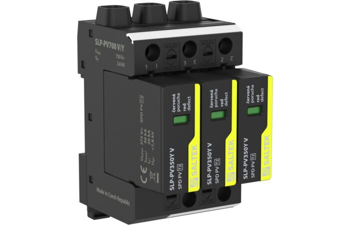 SALTEK Svodič II SLP-PV700 V/Y přepětí, varistorový, zapojení Y, pro fotovoltaiku