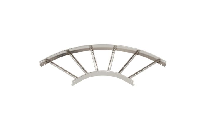 OBO BETTERMANN Oblouk 90°, pro kabelový žebřík, 60x500, Nerez, materiál 1.4571 A4, 1.4571 bez povrch. úpravy, dodatečně ošetřeno typ LB 90 650 R3 A4