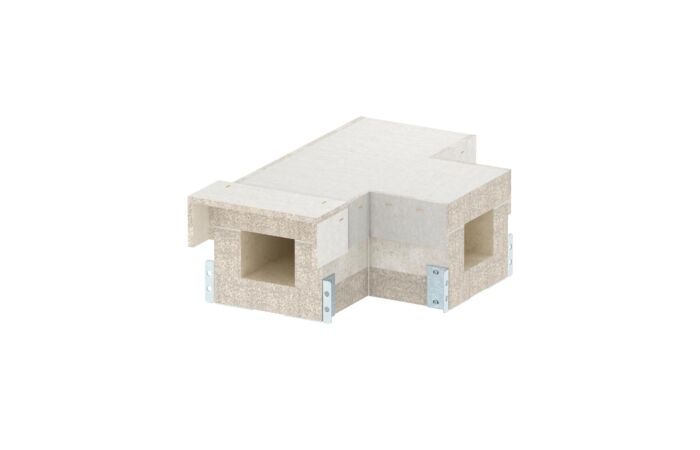 OBO BETTERMANN Díl T, pro PYROLINE Con, 100x80, šedá Odlehčený beton se skleněnými vlákny  typ PLCS T090810