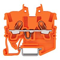 WAGO Svorka 2050-1202 2vodičová průchozí Mini, s ovládacími otvory 1 mm², oranžová