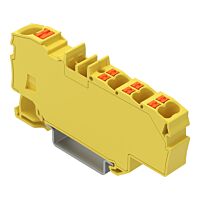 WAGO Svorka 2206-8036 Distribuční s ovládacím tlačítkem 1× 6 mm² / 6× 1,5 mm², žlutá