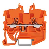 WAGO Svorka 2250-1202 2vodičová průchozí Mini s ovládacím tlačítkem 1 mm², oranžová