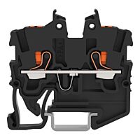 WAGO Svorka 2250-1205 2vodičová průchozí Mini s ovládacím tlačítkem 1 mm², černá