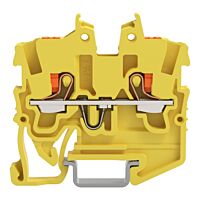 WAGO Svorka 2250-1206 2vodičová průchozí Mini s ovládacím tlačítkem 1 mm², žlutá