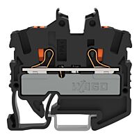 WAGO Svorka 2252-1205 2vodičová průchozí Mini s ovládacím tlačítkem 2,5 mm², černá