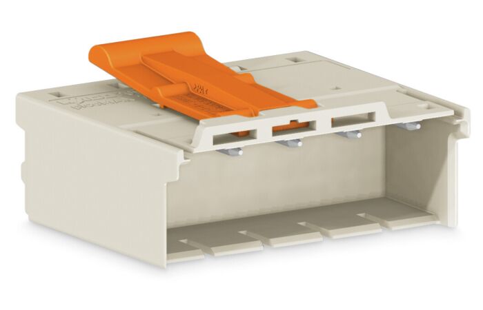 WAGO Konektor 2092-3522/002-000 1vodičový s pájecími piny Push-in CAGE CLAMP® 2,5 mm², šedá