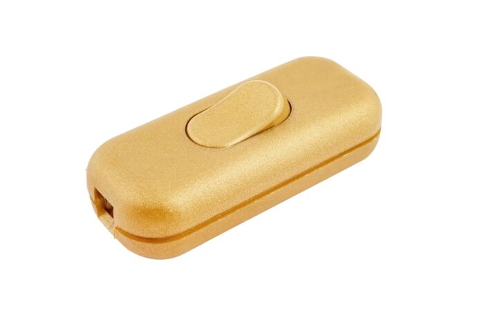 ELEMAN Vypínač 300/1/V/P plastový zlatý