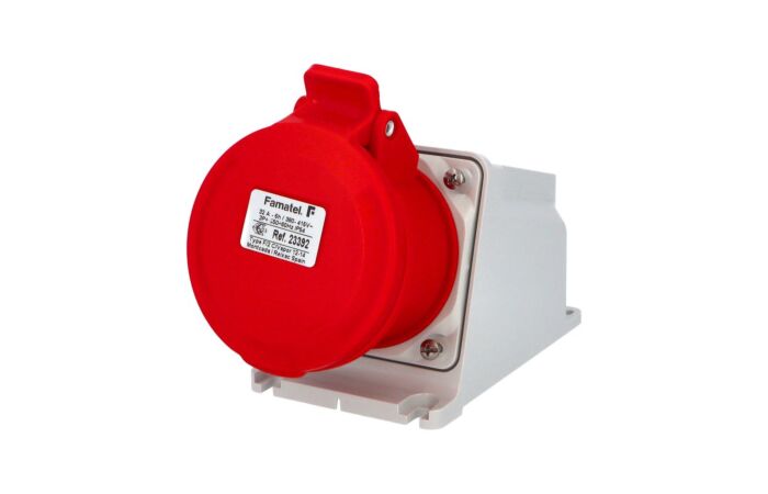 FAMATEL Zásuvka nástěnná  23392  400V 32A 4P 6h IP44