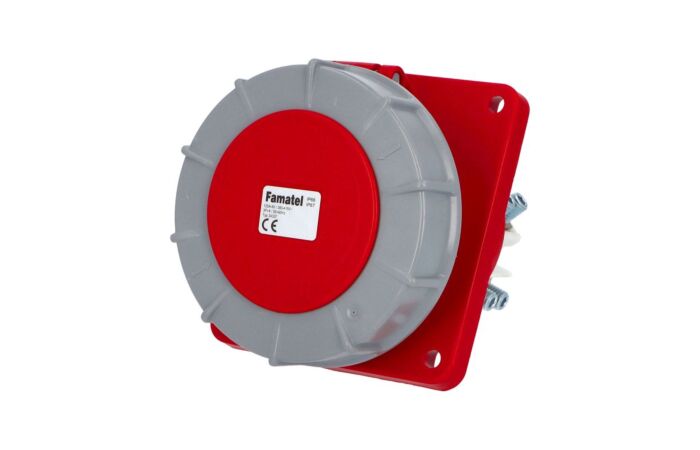 FAMATEL Zásuvka 125A/400V 4-pól IP67 vestavná šikmá