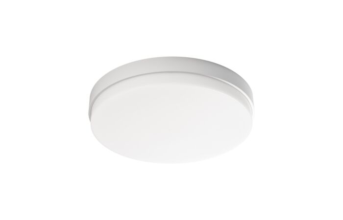 PROLUMIA Svítidlo LED Prodisc III, přisazené, Ø335xH63mm, 24,0W, 850/2450lm 3000/4000K IP44, nouzové osvětlení, bílá