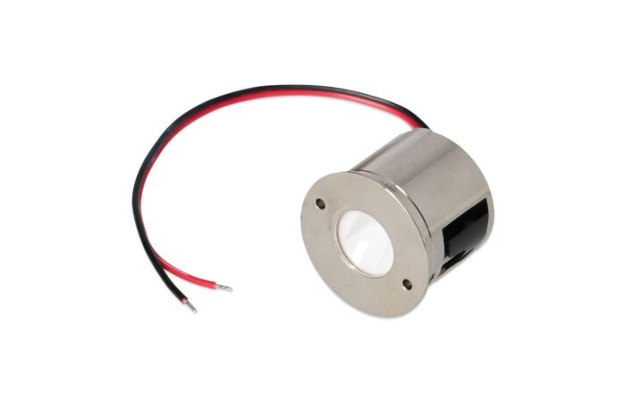 MCLED Svídidlo do zábradlí, Ø37x29 mm, 1,5 W, 4000 K, 24 VDC, IP67, 90° asymetrické