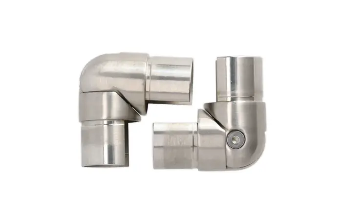 Otočný kulatý konektor A o 90-180°, mate