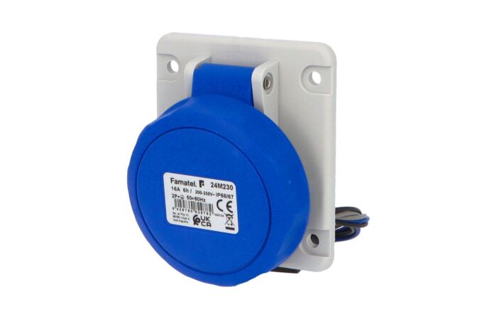 Zásuvka vestavná 24M230 IP66-67/230V/16A