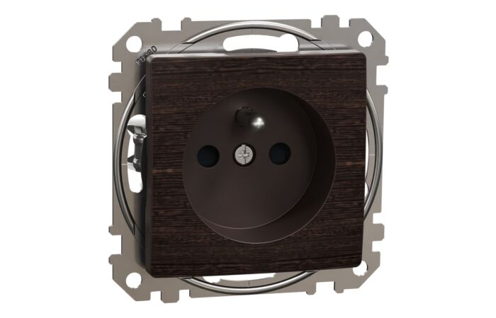 SCHNEIDER Sedna Design & Elements Zásuvka bezšroubová, Wenge