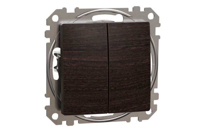 SCHNEIDER Sedna Design & Elements Přepínač střídavý ř.6+6, Wenge