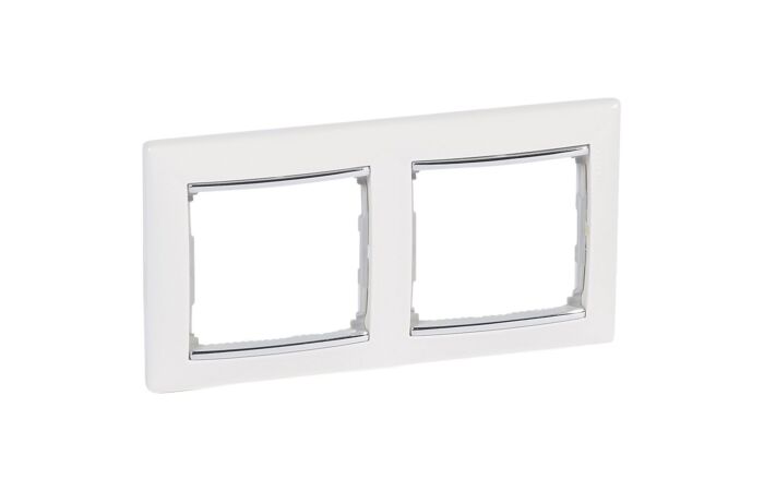 LEGRAND Rámeček VALENA 770492 dvojnásobnývodorovný stř/bílá
