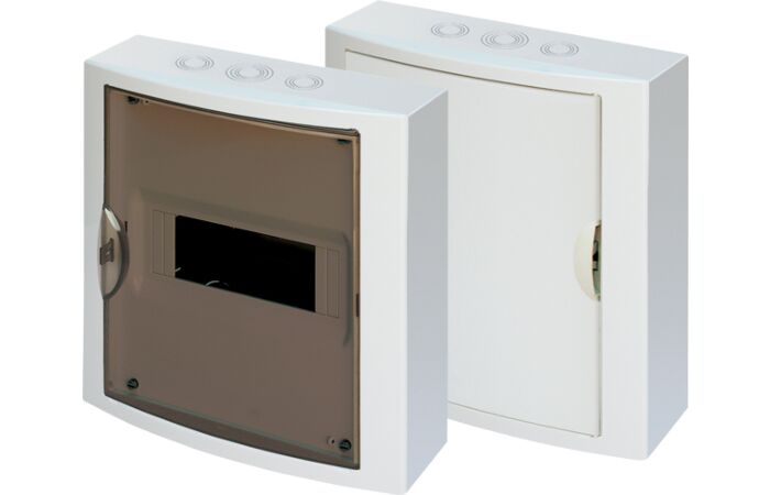 OEZ Skříň  RZG-N-1S8, 8TE na omítku,neprůhledné dveře IP40