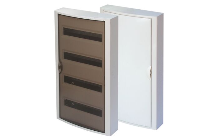 OEZ Skříň RZG-N-4T56, 56TE, na omítku,průhledné dveře IP40