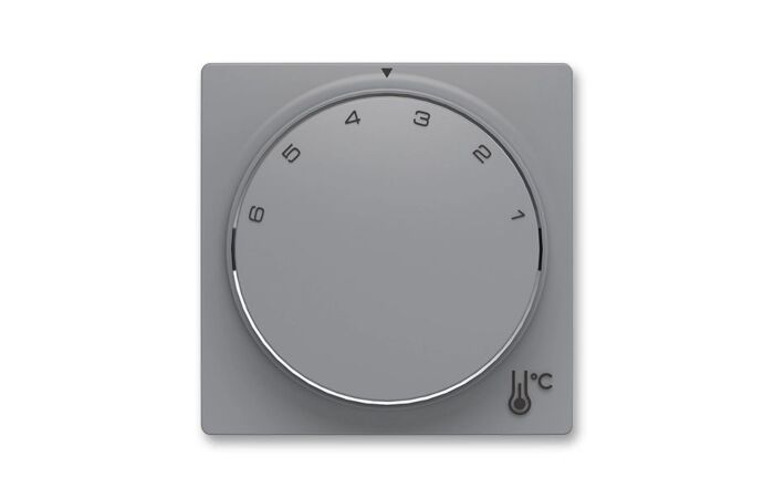 ABB Zoni 3292T-A00300 241Kryt termostatu prostorového s otočným ovládáním, s upevňovací maticí šedá