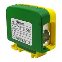Svorka UTB 70/2×35 žluto-zelená
