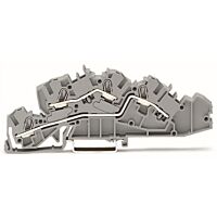 WAGO Svorka 2005-7642 Instalační patrová S ovládacími otvory 4 mm², šedá