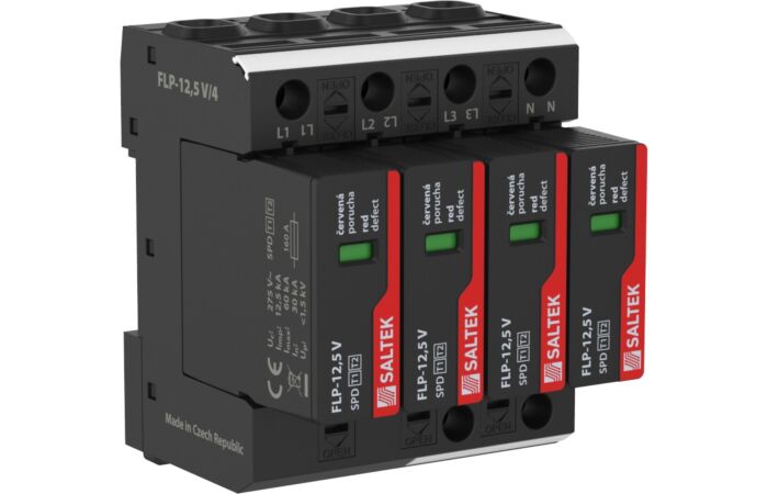 SALTEK Svodič I+II FLP-12,5 V/4 bleskových proudů, varistorový