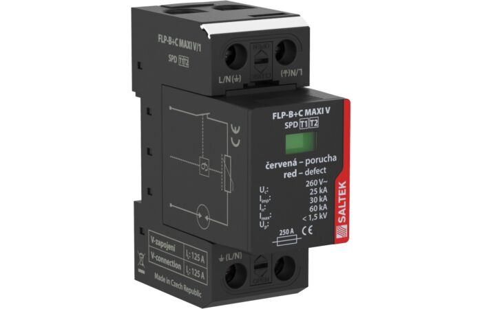 SALTEK Svodič I+II FLP-MAXI V/1 bleskových proudů, kombinovaný