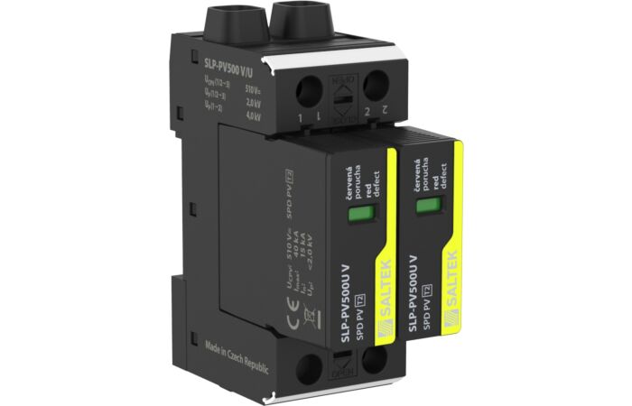 SALTEK Svodič II SLP-PV 500 V/U přepětí, varistorový, zapojení U, pro fotovoltaiku