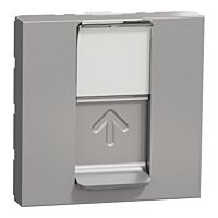 SCHNEIDER Zásuvka Unica datová 1xRJ45 5e UTP, 2M, aluminium